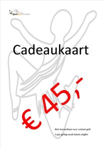 Cadeaukaart SpeelStylDeventer € 45,- euro