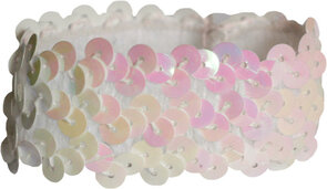 Elastieken Haar Band Prismatic-White