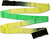 Wedstrijdlint Pastorelli 6.2 meter lang, Black-Yellow-Green