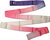 Wedstrijdlint Pastorelli 6.2 meter lang, Violet-Pink-White