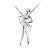 925 Silver CLUBS pendant necklace