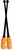 Pastorelli 45.2 cm Gym BLACK-ORANGE CONNECTABLE Clubs BICOLOUR model MASHA