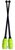 Pastorelli 45.2 cm Gym BLACK-LIME GREEN CONNECTABLE Clubs BICOLOUR model MASHA