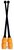 Pastorelli 40.5 cm Gym BLACK-ORANGE CONNECTABLE Clubs bicolour