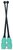 Pastorelli 40.5 cm Gym BLACK-TIFFENY CONNECTABLE Clubs bicolour