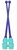 Pastorelli 40.5 cm GymVIOLET-TIFFENY CONNECTABLE Clubs bicolour