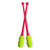 Pastorelli 36 cm Gym CORAL-LIME GREEN CONNECTABLE Clubs Biocolour