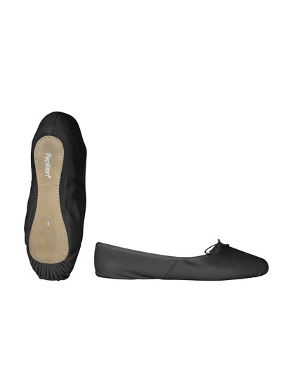 Balletschoenen van leer doorlopende zool van Papillon PK 1000