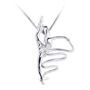 925 Silver RIBBON pendant necklace