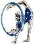 zilver-gecoate hand geëmailleerde pin Hoepel 1 BLUE