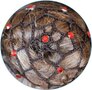 Zwart Hand gemaakte Rochet haarnet voor chignon met SIAM RED beads