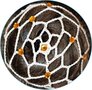 BEIGE Hand gemaakte Rochet haarnet voor chignon met TOPAZ BRONCE beads