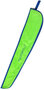 Lint / Stokje Hoes FLUO GREEN