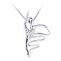 925 Silver RIBBON pendant necklace