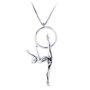 925 Silver HOOP pendant necklace