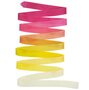 Wedstrijdlint Pastorelli 6.10 - 6.15 meter lang, Magenta-Orange-Yellow